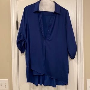 Renuar Tunic, Navy, Large, Polyester